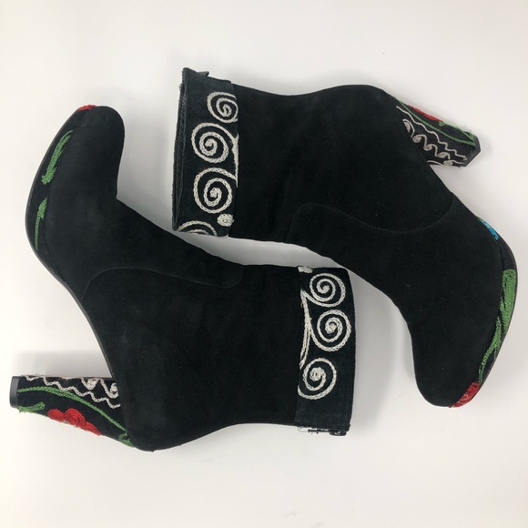 Artemis Colette Embroidered Booties sz 39 - Picture 2 of 5